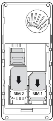 Simvalley SX-320 - Einlegen der SIM-Karten - 2