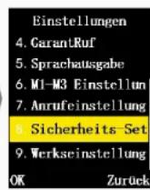 Simvalley XL-937 - Sicherheitseinstellungen - 2