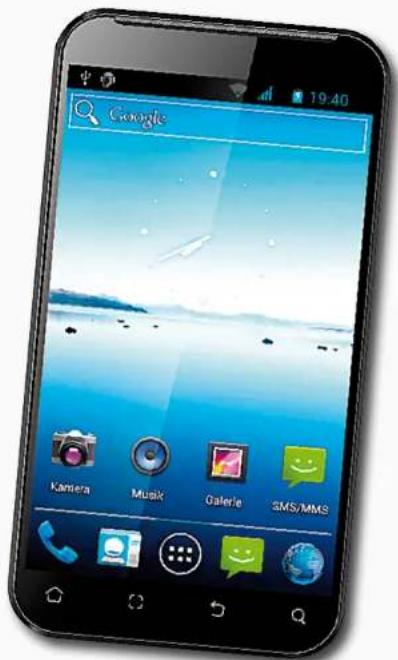 Simvalley SPX-8 - 5,2"-Dual-SIM-Smartphone mit Android 4.0 - 1