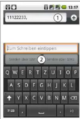 Simvalley SP-120 - So senden Sie Textnachrichten - 1