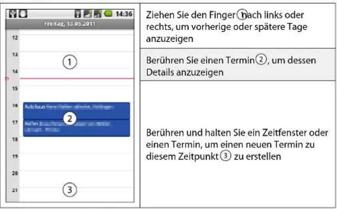 Simvalley SP-120 - So wechseln Sie in die Tagesansicht - 1