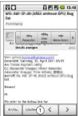 Simvalley SP-120 - So antworten Sie auf Nachrichten oder leiten sie weiter - 1