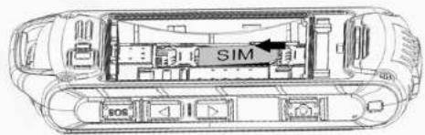 Simvalley SP-120 - SIM-Karten und Akku einlegen - 2
