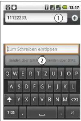 Simvalley SP-40 - So senden Sie Textnachrichten - 1