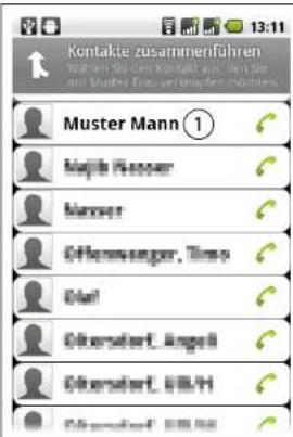 Simvalley SP-40 - So fassen Sie Kontakte zusammen - 1