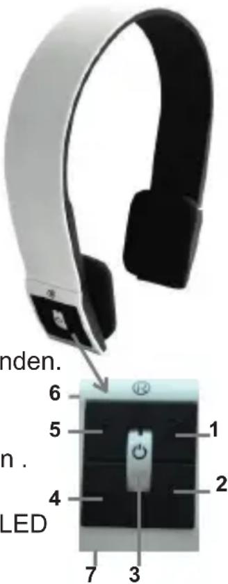 HeiTech Trendline 07001380 - Herstellung einer Verbindung zwischen Bluetooth-Kopfhörer und Telefon oder anderem Gerät: - 2