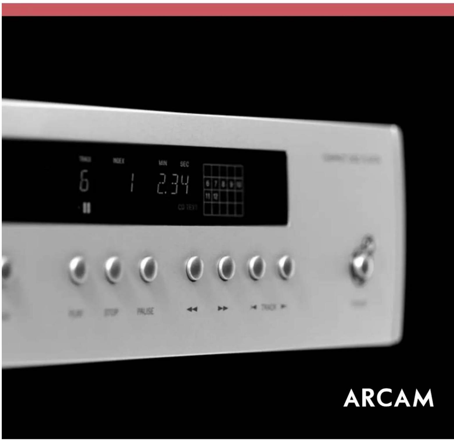 TIMI INDEX MIN SEC 6 1 2.34 6 7 8 9 10 11 12 CD TEXT NOAT STOP PULSE ←→ →→ TRACK → ARCAM