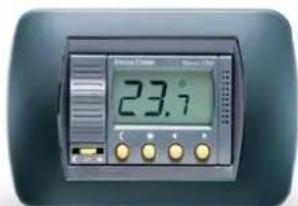 Fantini Cosmi C50 - Flush-mounting room thermostat, with batteries, 2 temperature levels - 5