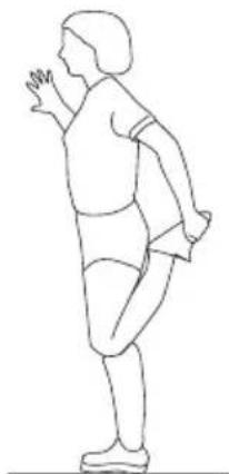 SportPlus SP-HT-2700 - EXERCISE 1: STRETCHING THE QUADRICEPS (FRONT THIGH) - 1
