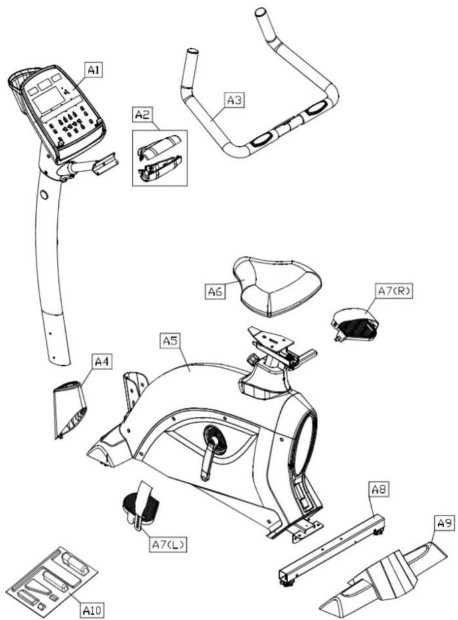 SportsArt C532u - LIST OF PARTS - 1