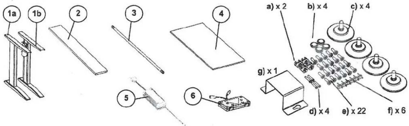 JYSK Makholm (80x160x65) - OVERSIGT OVER DELE - 1