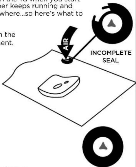 Oliso Frisper Freshkeeper FF-600 - Goof proof sealing — how to save an incomplete seal - 5