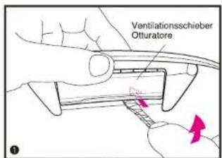 Shoei XR-1100 - Wechseln der unteren Ventilation - 1