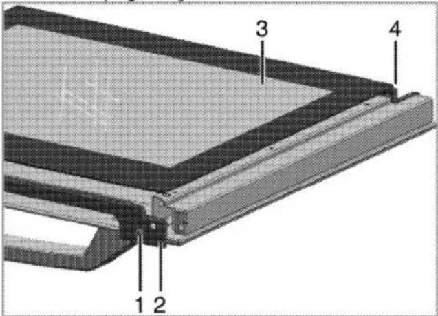 Arçelik CK110S - Kapak iç camının yerinden çıkarılması –(sağ üst fırın) - 1