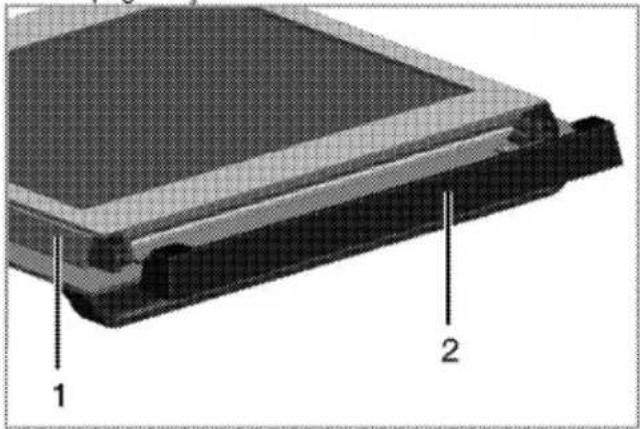 ALTUS AL 556 G - Kapak iç camının yerinden çıkarılması - 1