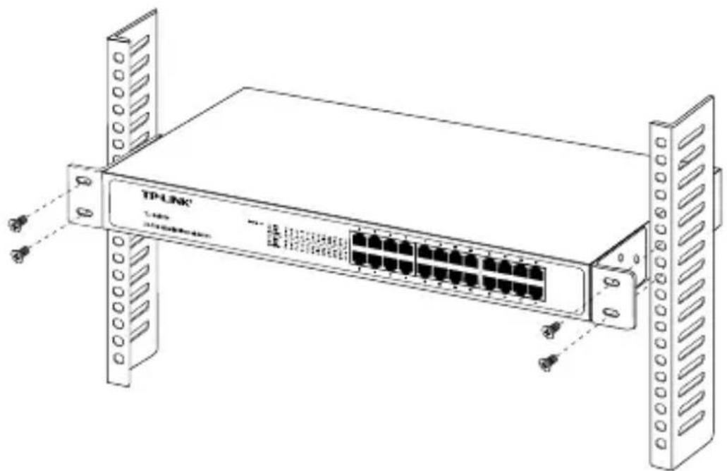 TP-LINK JetStream TL-SG1016 - Mounting the Switch in a Rack - 2