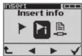 GRUNDIG Digta 422 - Inserting an info - 2