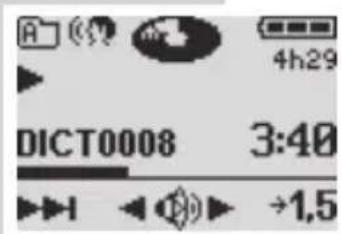 GRUNDIG Digta 422 - Modifying the dictation - 1