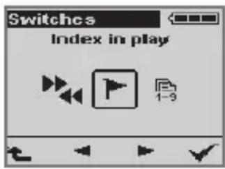 GRUNDIG Digta 422 - Setting an index during play-back - 1