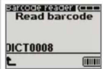 GRUNDIG Digta 422 - Scanning a barcode for an existing dictation - 3