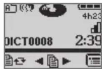 GRUNDIG Digta 422 - Select dictation and listen to it - 2