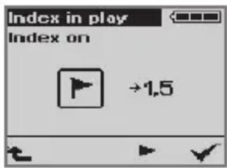 GRUNDIG Digta 422 - Setting an index during play-back - 2