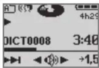 GRUNDIG Digta 422 - Skip quickly to the start or end of a dictation - 1