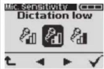 GRUNDIG Digta 422 - Microphone sensitivity - 2