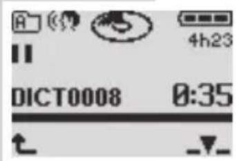 GRUNDIG Digta 422 - Recording pause - 1