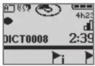 GRUNDIG Digta 422 - Inserting an info - 2