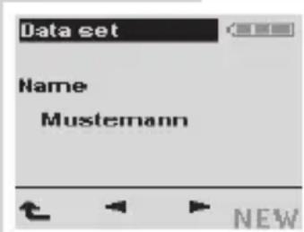 GRUNDIG Digta 422 - Select data set for a new dictation: - 3