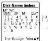 DAEWOO DF-7150 - Disk Namen ändern - 3