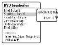 DAEWOO DF-7150 - Kapitel bearbeiten - 2