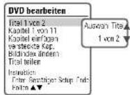 DAEWOO DF-7150 - Kapitel bearbeiten - 1