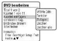 DAEWOO DF-7150 - Kapitel bearbeiten - 3