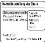 DAEWOO DF-7100 - Einstellung der Kindersicherungstufe - 7