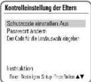 DAEWOO DF-7100 - Einstellung der Kindersicherungstufe - 4