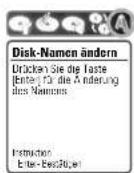 DAEWOO DF-3150 - Disk Namen ändern - 2