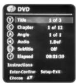 DAEWOO DF-3100 - Bildschirm Menü Optionen für DVD - 1