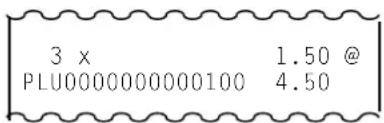 TEC MA-1535 - Multiplikation bei PLU (Artikel)-Registrierung - 3