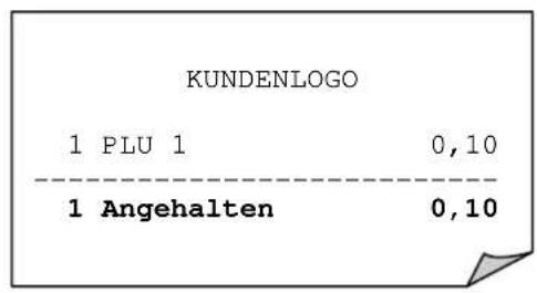 Quorion QMP 5000 - Halten eines Verkaufsvorgangs - 2
