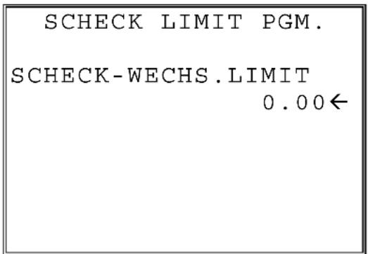 SAMSUNG ER-650 - Scheck - Rückgeld Limit - 1