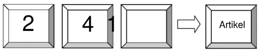 Quorion CR 1200 - Registrieren von programmierten Artikeln und Warengruppen - 2
