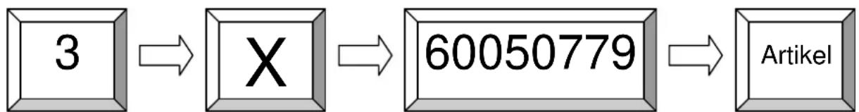 Quorion CR 1000 - Registrieren mehrerer Artikel - 3