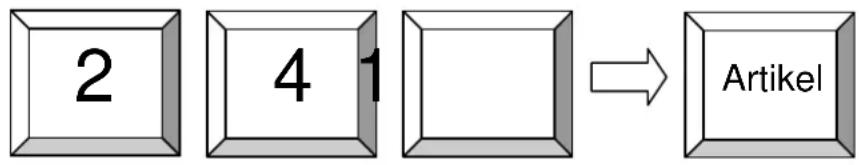 Quorion CR 1000 - Registrieren von programmierten Artikeln und Warengruppen - 2