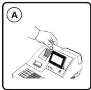 Sam4S NR-510 - Papierrolle einlegen - 1