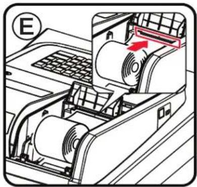 Sam4S ER-180 - PAPIERROLLE EINLEGEN - 1