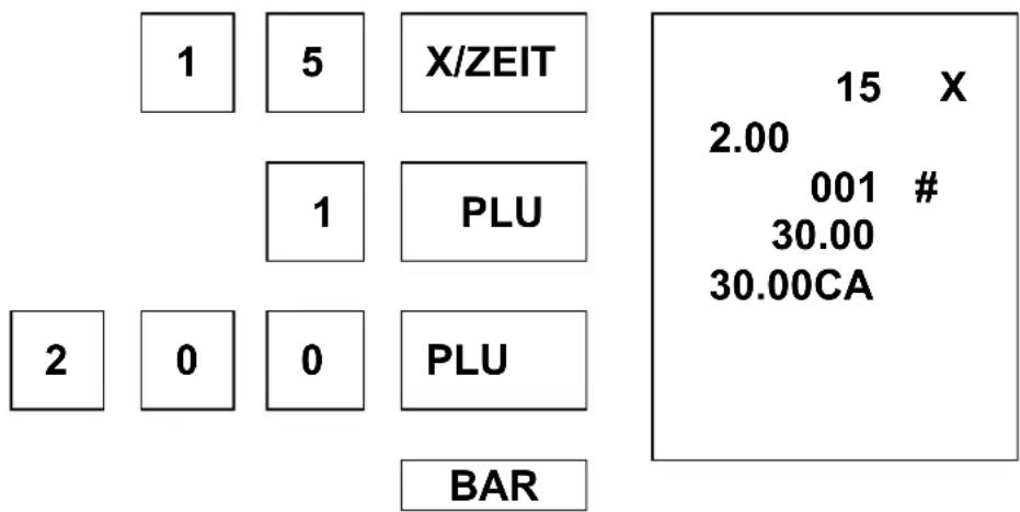 Sam4S ER-180 - PLU EINGABE MIT OFFENEM PREIS - 1