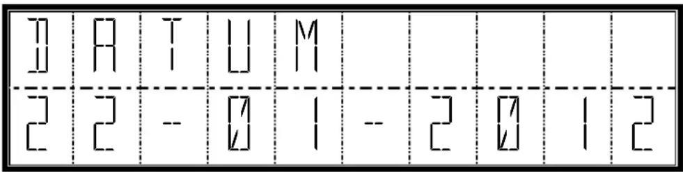 Sam4S ECR-120 - A) DATUMSANZEIGE: - 1