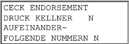 CECK ENDORSEMENT DRUCK KELLNER N AUFEINANDER- FOLGENDE NUMMERN N